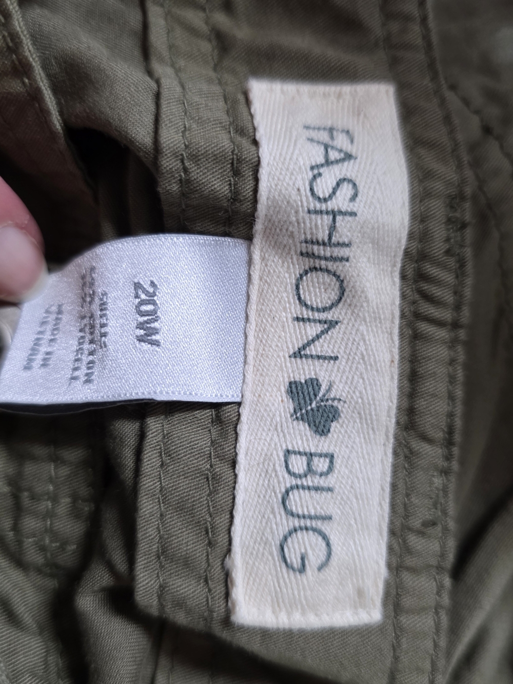 Fashion Bug Women's Olive Green Cargo Shorts - Picture 8 of 8